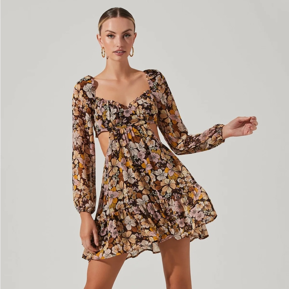 ASTR The Label Fall Floral Dress